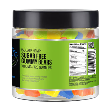 Full Spectrum CBD Gummy Bears | Sugar Free 1000mg | 128ct